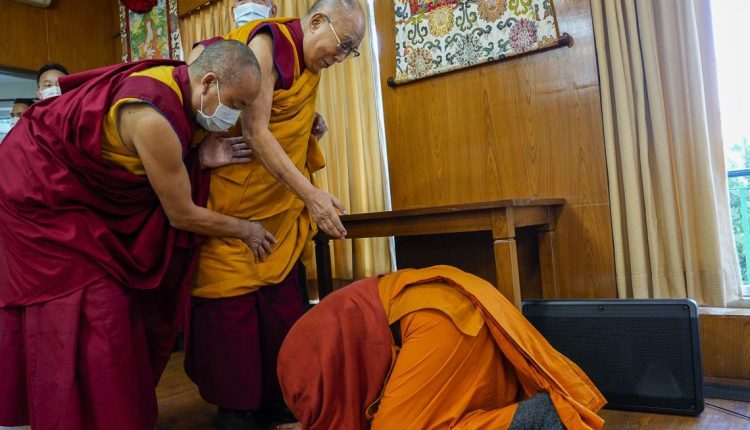 The Tibetan Dalai Lama Meeting with a Group from Thailand